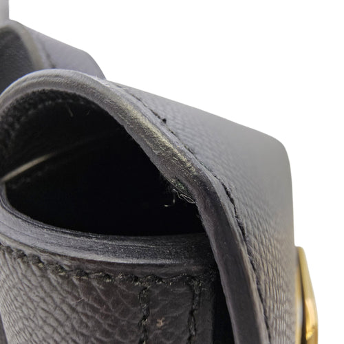Della Cavelleria  Mini Noir in Epsom Gold hardware
