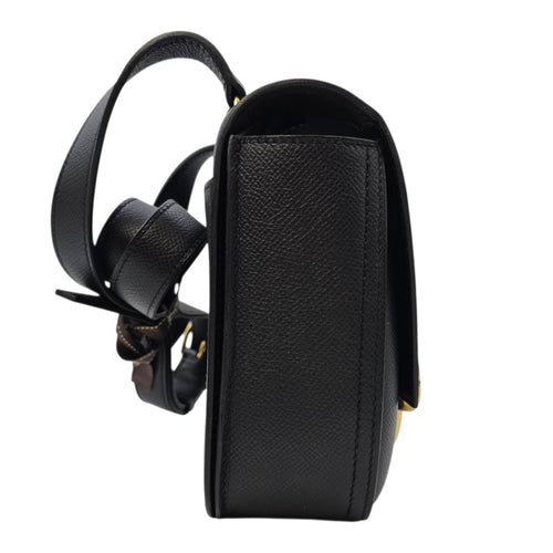 Della Cavelleria  Mini Noir in Epsom Gold hardware