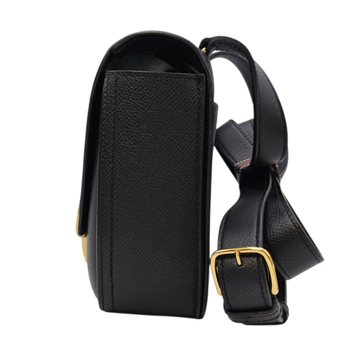 Della Cavelleria  Mini Noir in Epsom Gold hardware