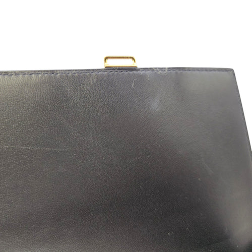 Della Cavelleria  Mini Noir in Epsom Gold hardware