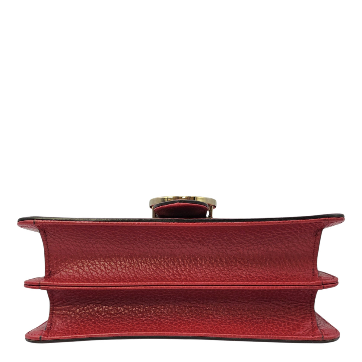 Interlocking G 20 Red Shoulder Bag in Calfskin Gold hardware