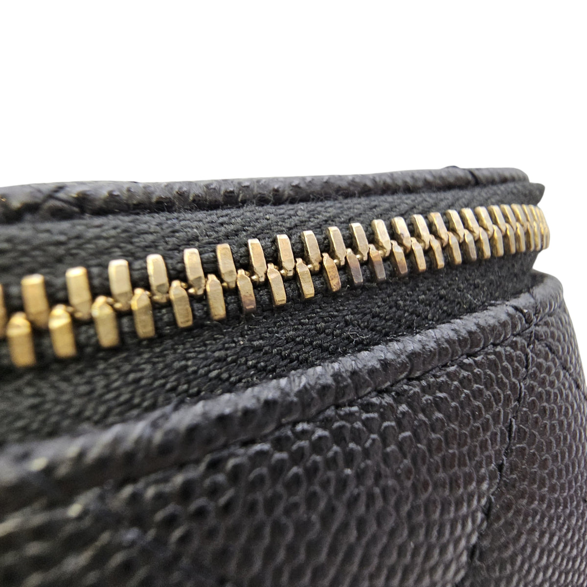 Vanity Bag Black in Caviar Leather Gold hardware
