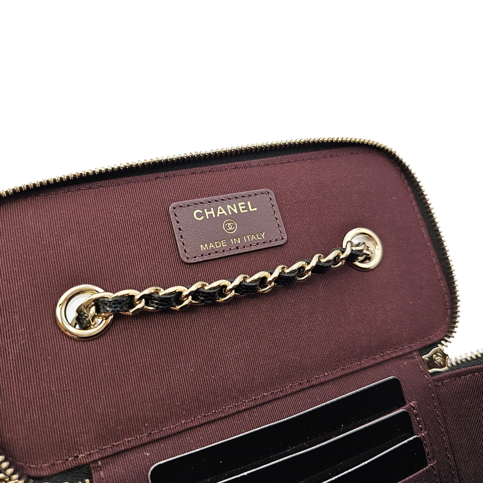 Vanity Bag Black in Caviar Leather Gold hardware