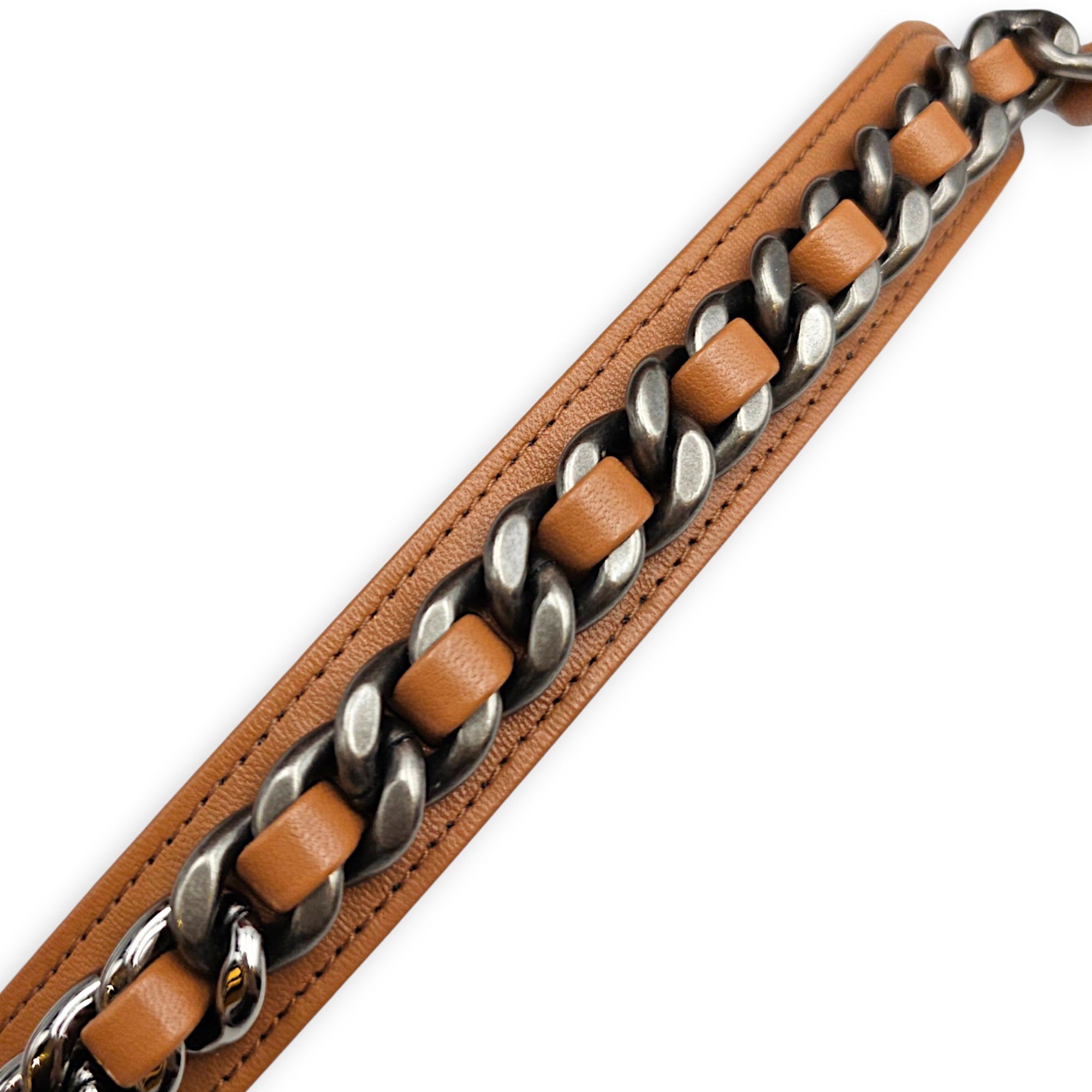 C19 Caramel Shoulder Bag in Goat Leather Mixed hardware