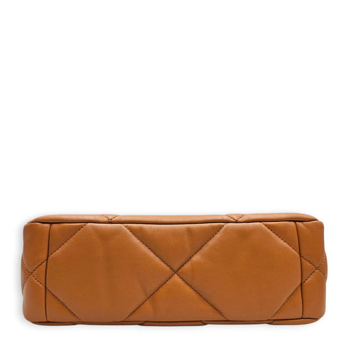 C19 Caramel Shoulder Bag in Goat Leather Mixed hardware