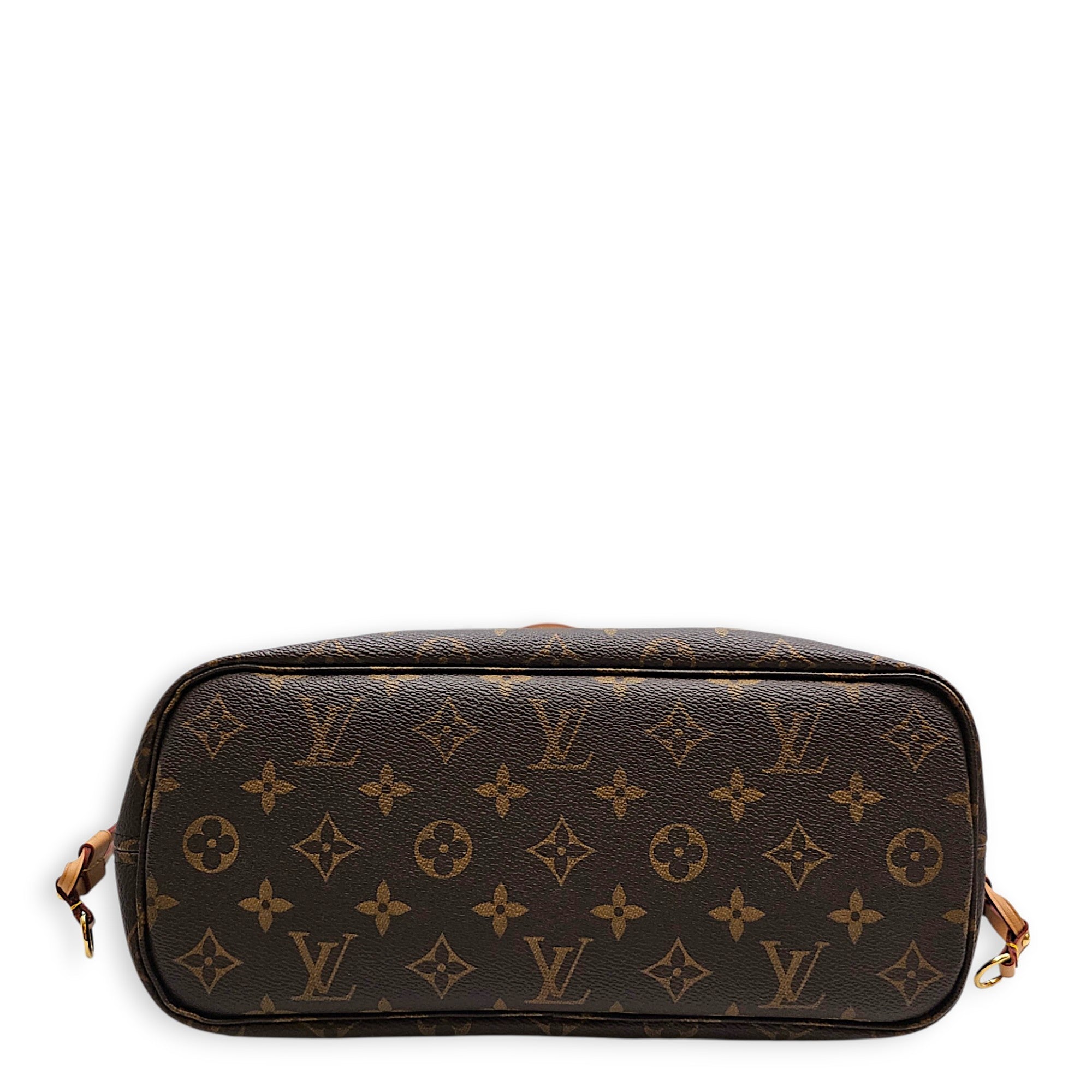 Neverfull PM Brown Tote Bag in Monogram Coated Canvas Gold hardware