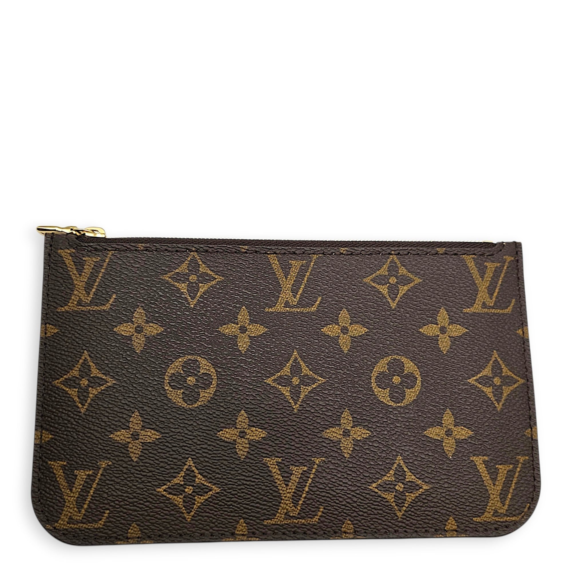 Neverfull PM Brown Tote Bag in Monogram Coated Canvas Gold hardware
