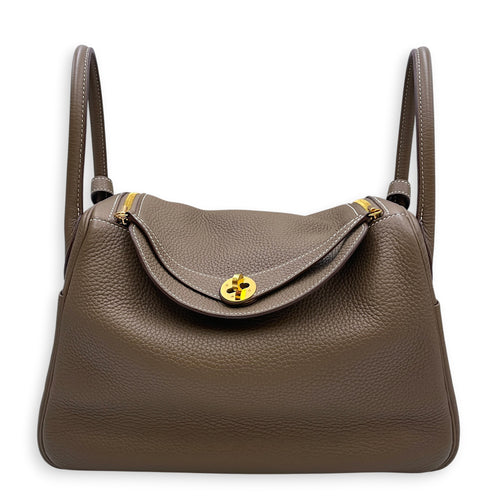 Lindy 30 Etoupe in Clemence Gold hardware