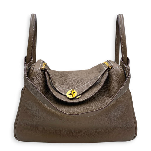 Lindy 30 Etoupe in Clemence Gold hardware