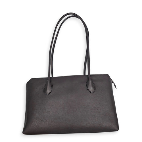 Terrasse  Brown Tote Bag in Calfskin Palladium hardware