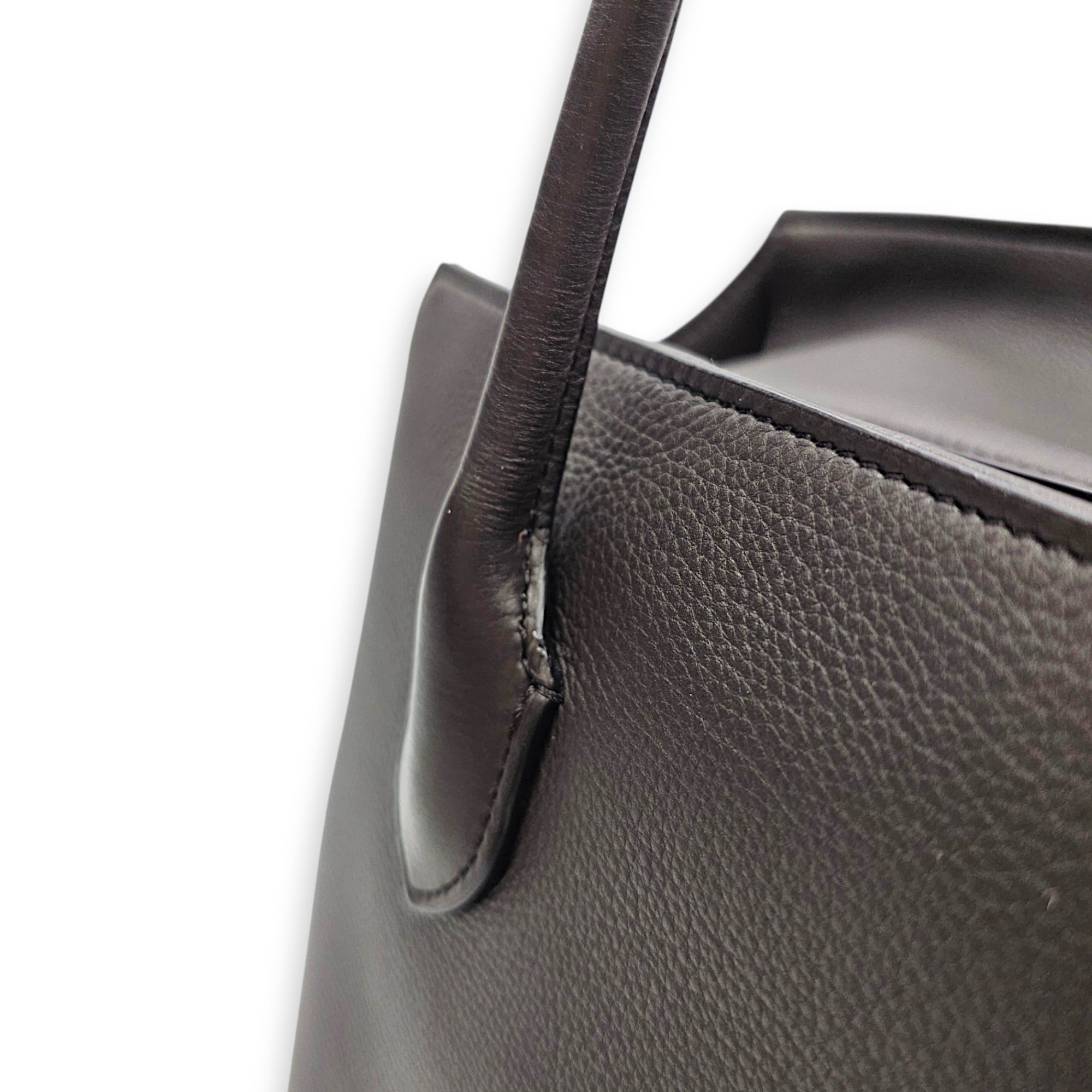 Terrasse  Brown Tote Bag in Calfskin Palladium hardware