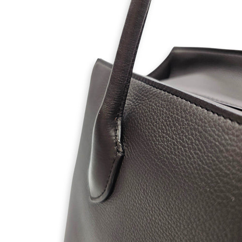 Terrasse  Brown Tote Bag in Calfskin Palladium hardware