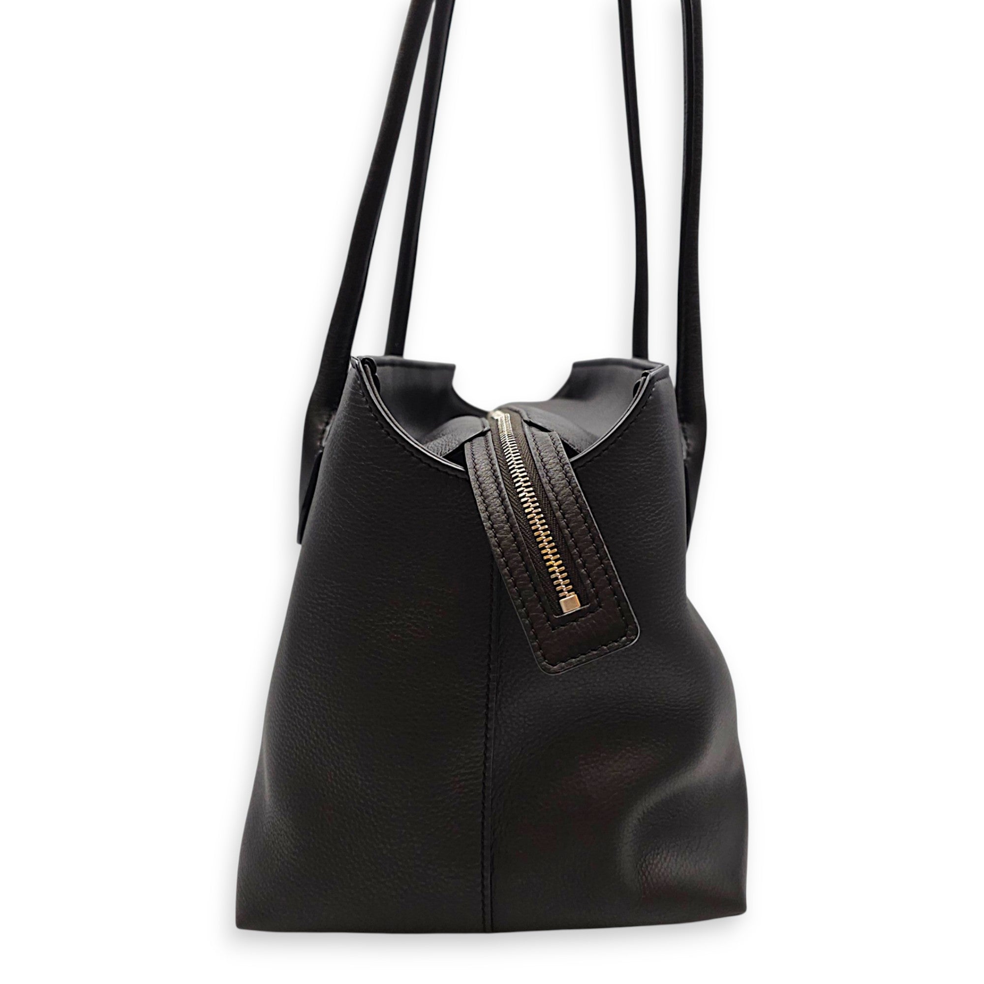 Terrasse  Brown Tote Bag in Calfskin Palladium hardware