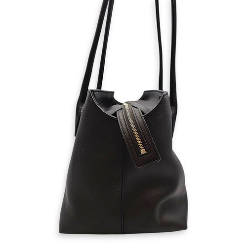 Terrasse  Brown Tote Bag in Calfskin Palladium hardware