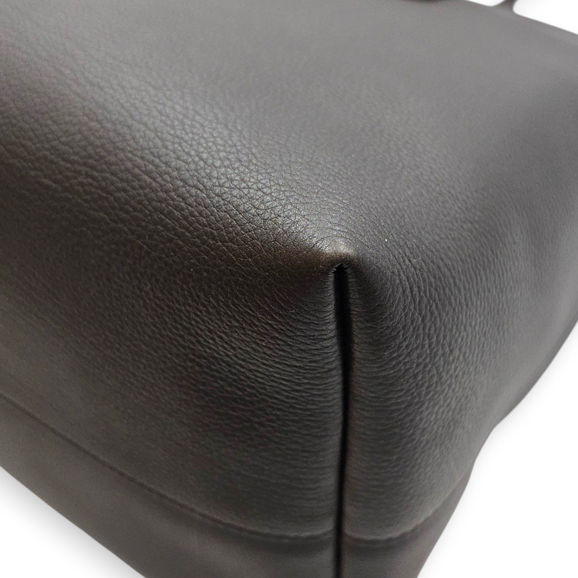 Terrasse  Brown Tote Bag in Calfskin Palladium hardware