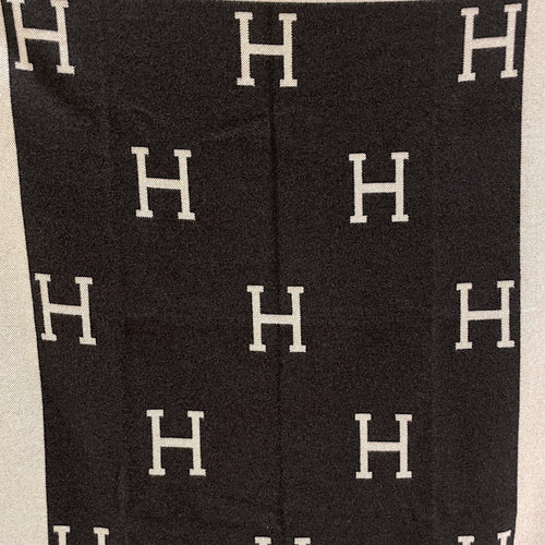 Avalon Noir/Ecru Throw Blanket