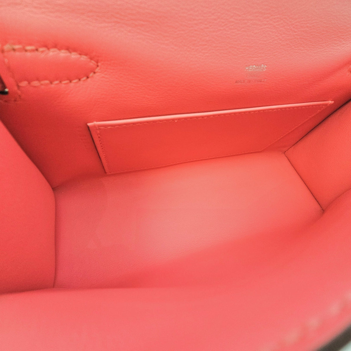 Kelly Pochette Rose Azalee in Swift Palladium hardware