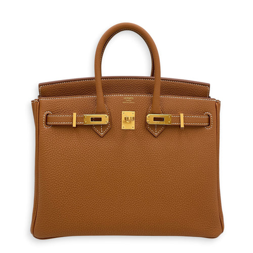 Birkin 25 Gold in Togo Gold hardware