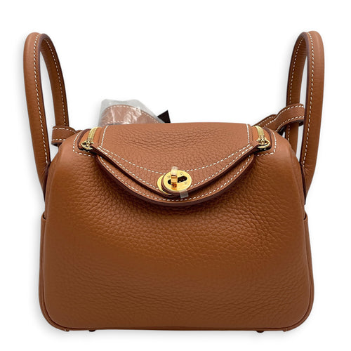 Lindy II Mini Gold in Clemence Gold hardware