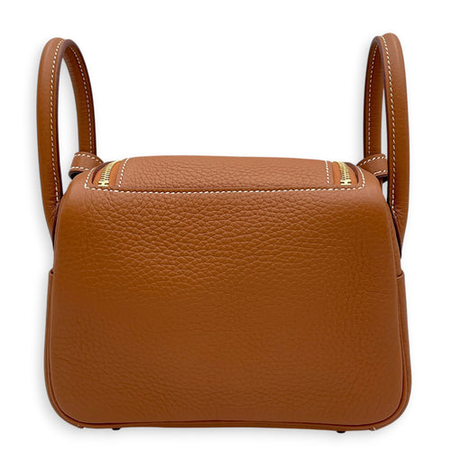 Lindy II Mini Gold in Clemence Gold hardware