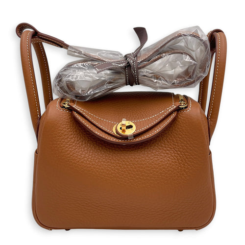 Lindy II Mini Gold in Clemence Gold hardware