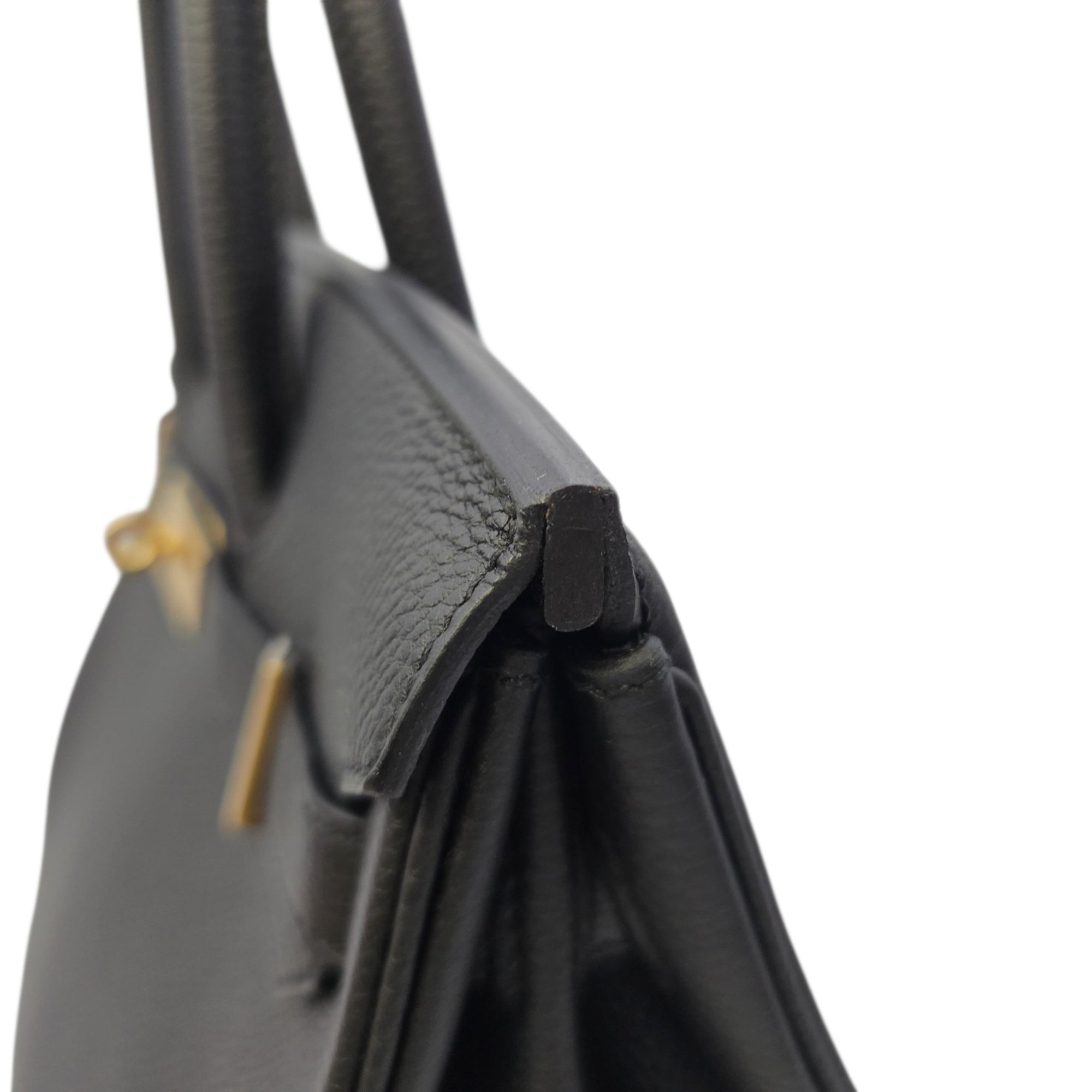 Birkin 30 Noir in Togo Gold hardware