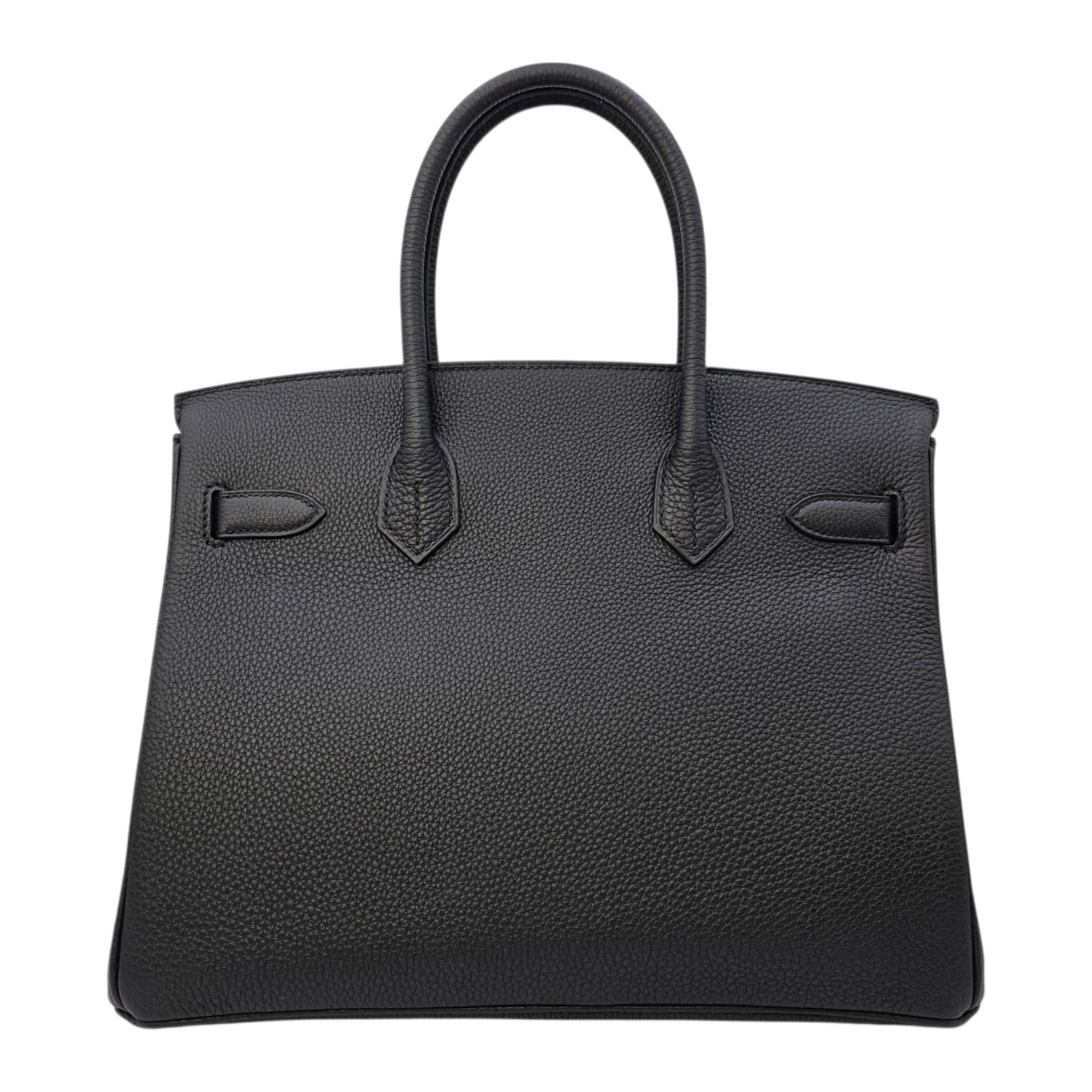 Birkin 30 Noir in Togo Gold hardware