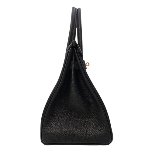Birkin 30 Noir in Togo Gold hardware