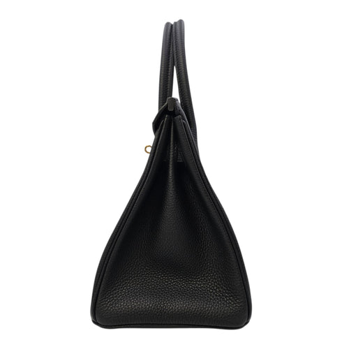 Birkin 30 Noir in Togo Gold hardware