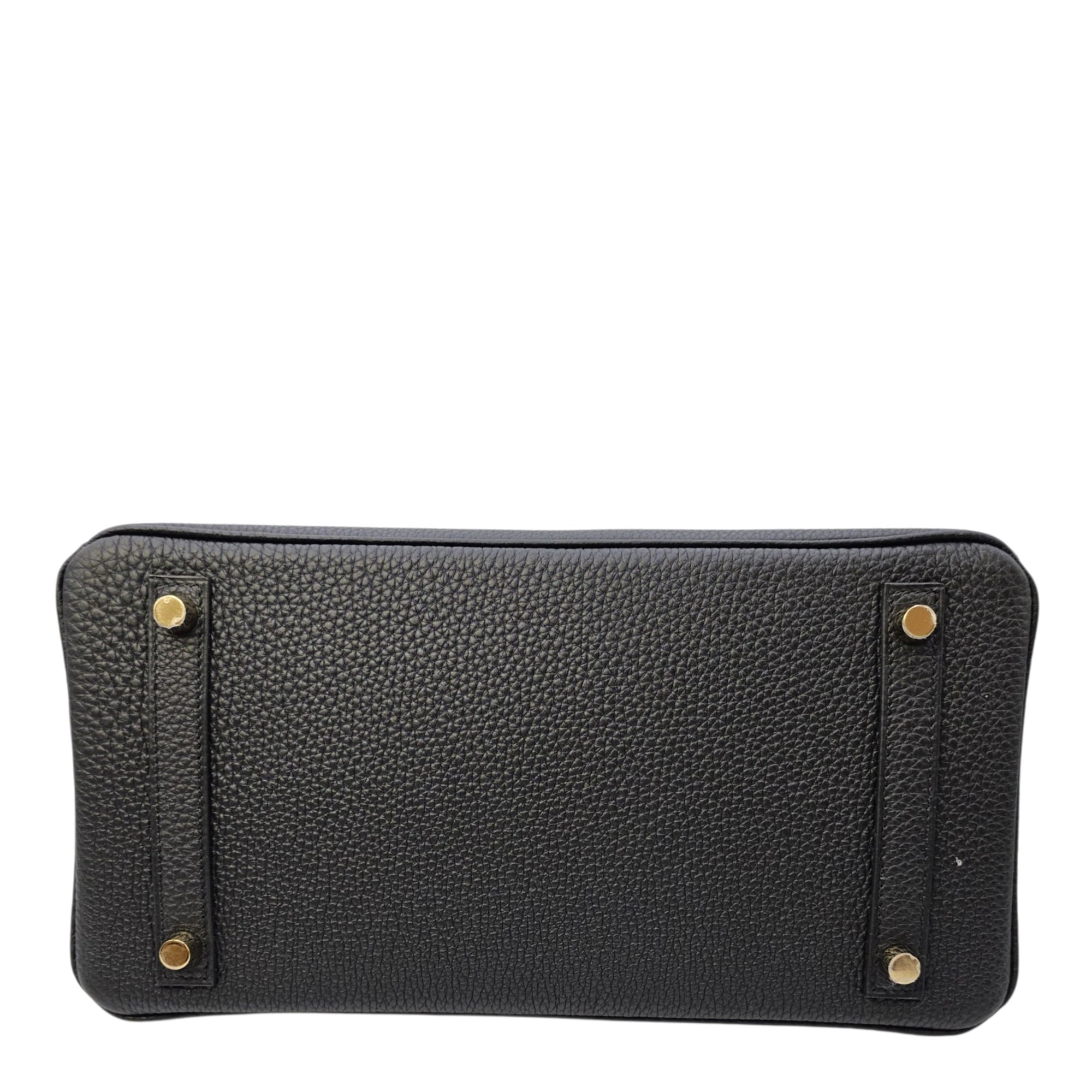 Birkin 30 Noir in Togo Gold hardware