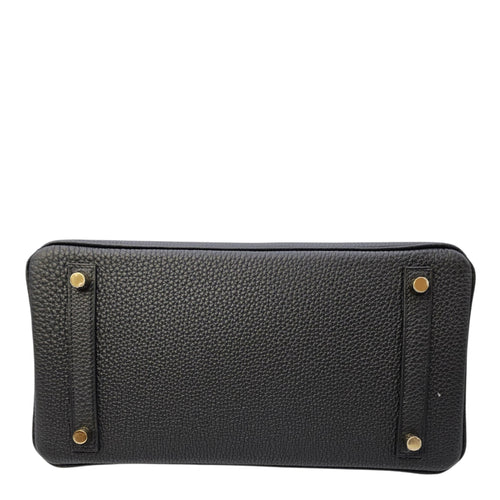 Birkin 30 Noir in Togo Gold hardware