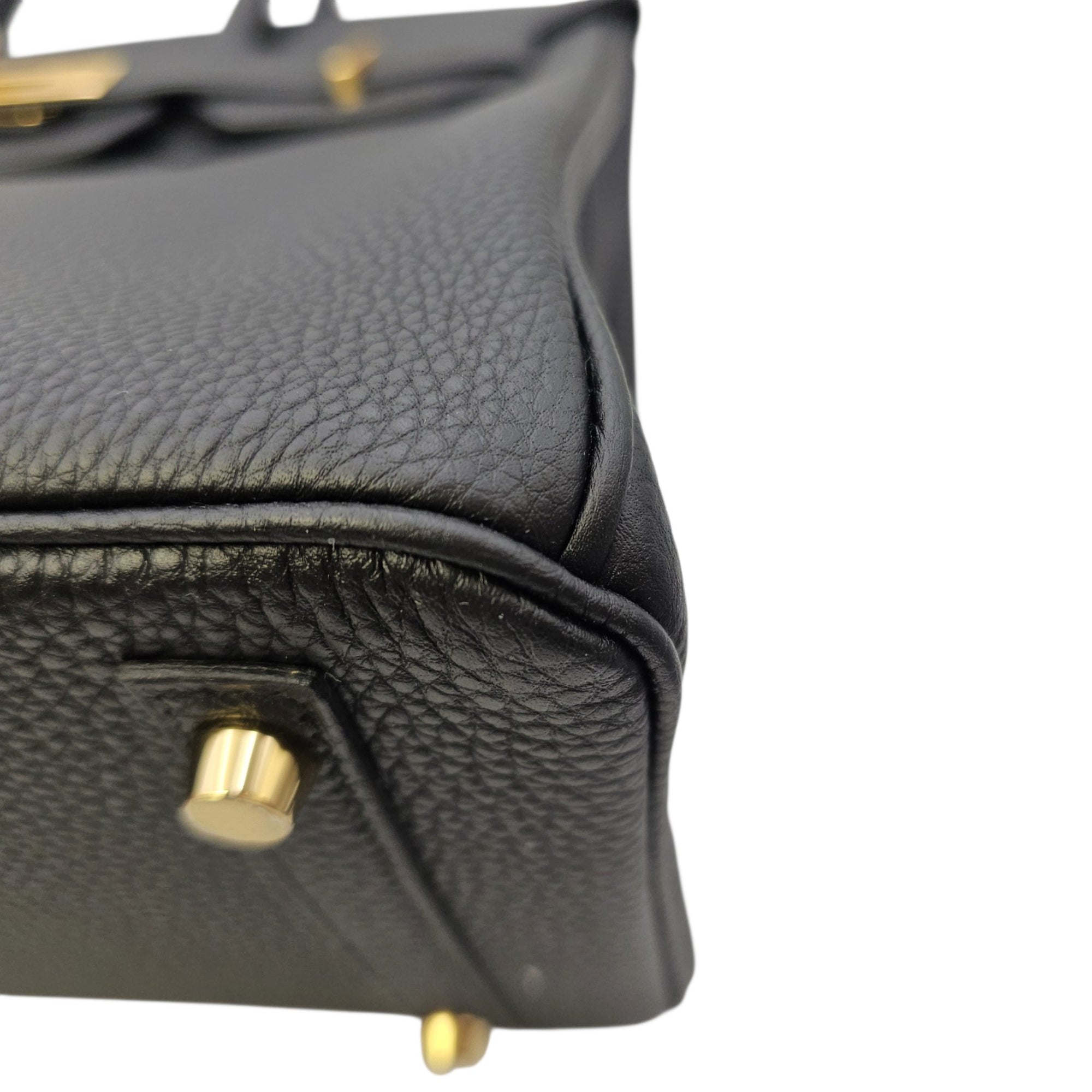Birkin 30 Noir in Togo Gold hardware