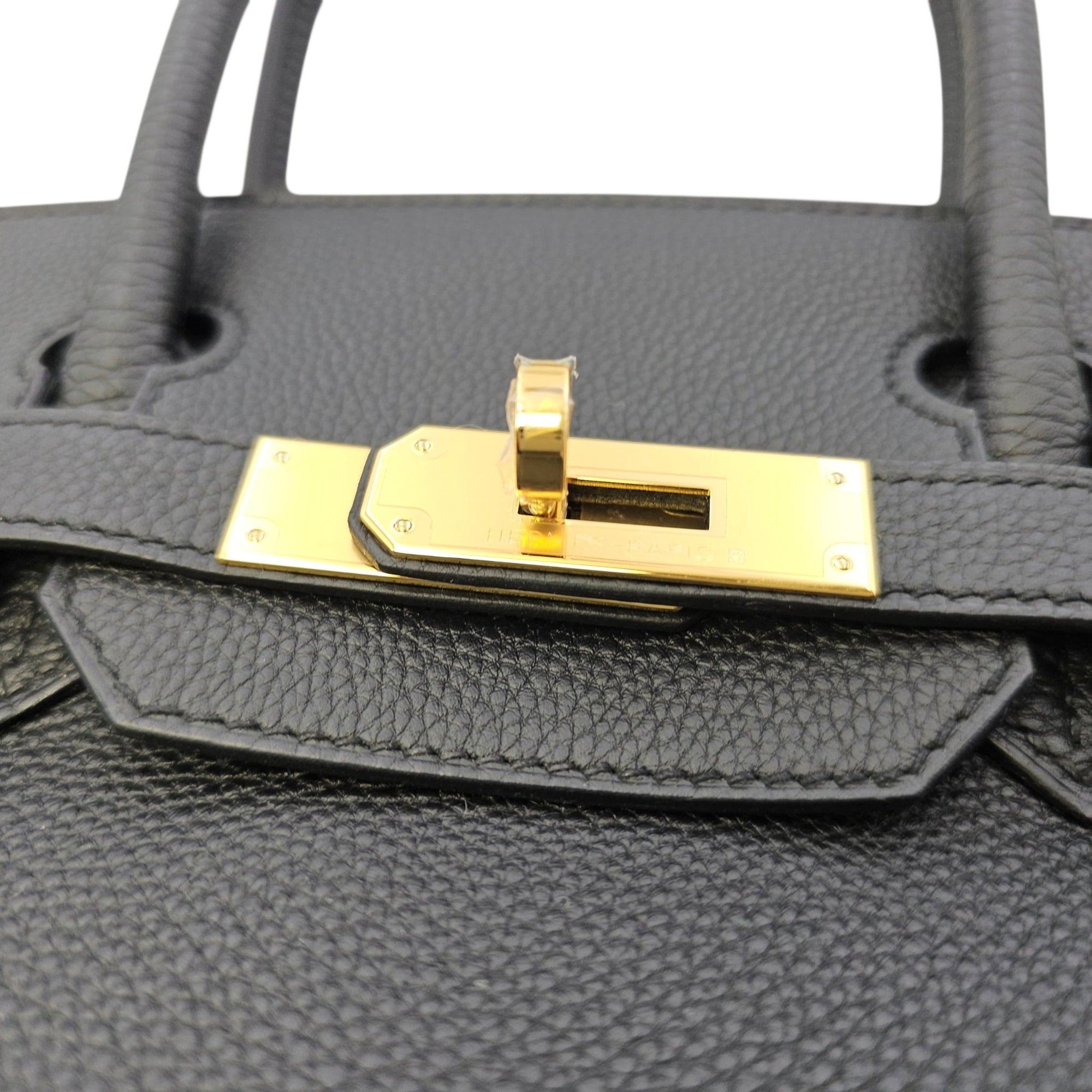 Birkin 30 Noir in Togo Gold hardware