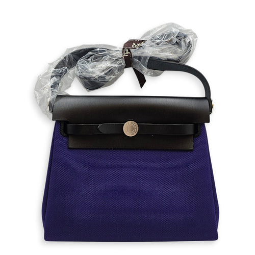 Herbag Mini Purple/Noir in Vache Hunter/Toile Palladium hardware CL2608-22746 1