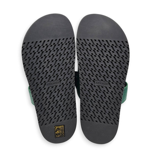 Chypre Sandal. Sz: 38 Vert Electric Sandals in Lizard Varanus Niloticus