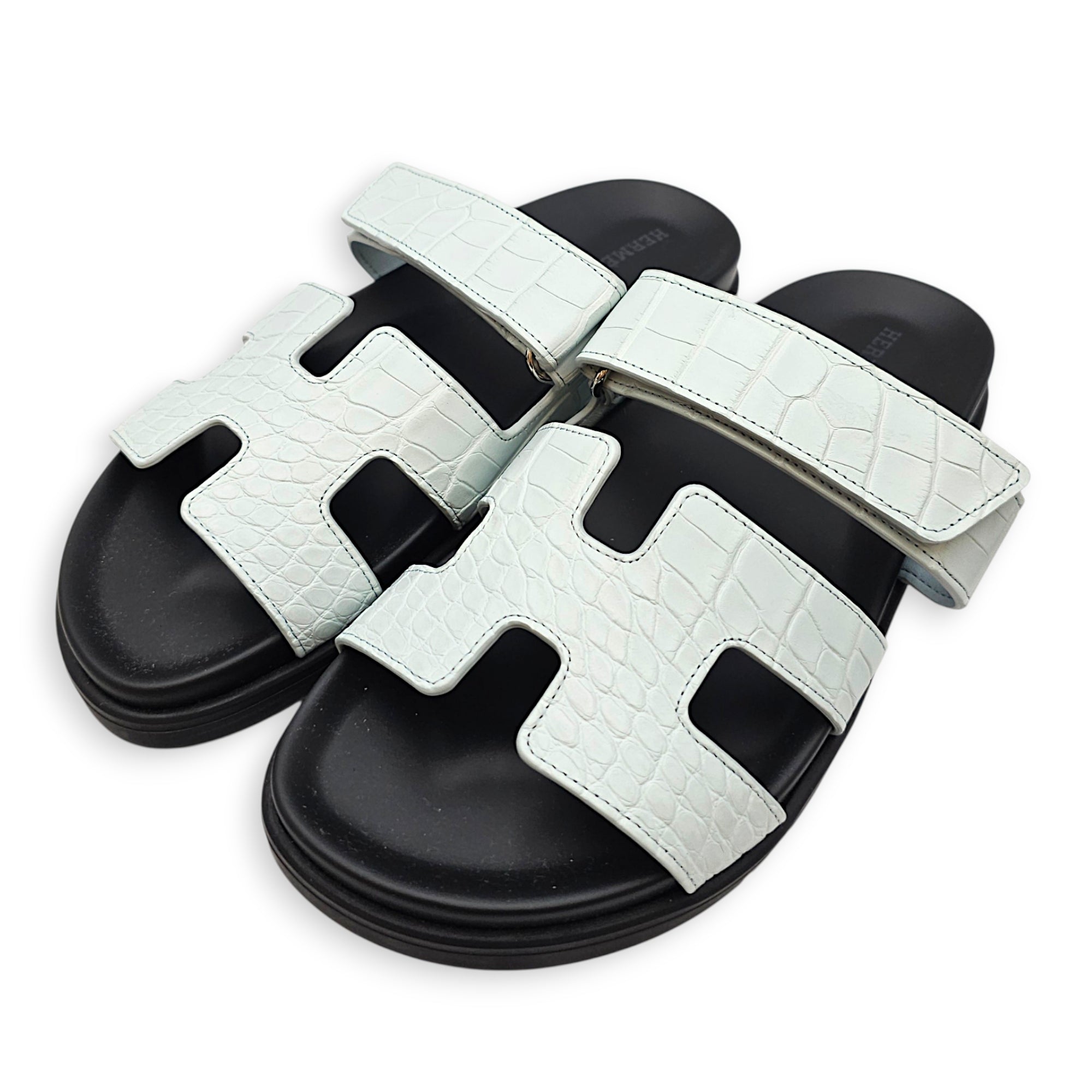 Chypre  38 Blue Ciel Sandals in Matte Alligator CL2608-22749 3
