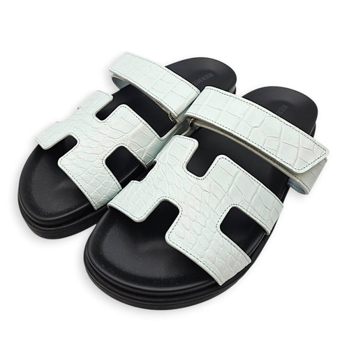 Chypre  38 Blue Ciel Sandals in Matte Alligator CL2608-22749 3