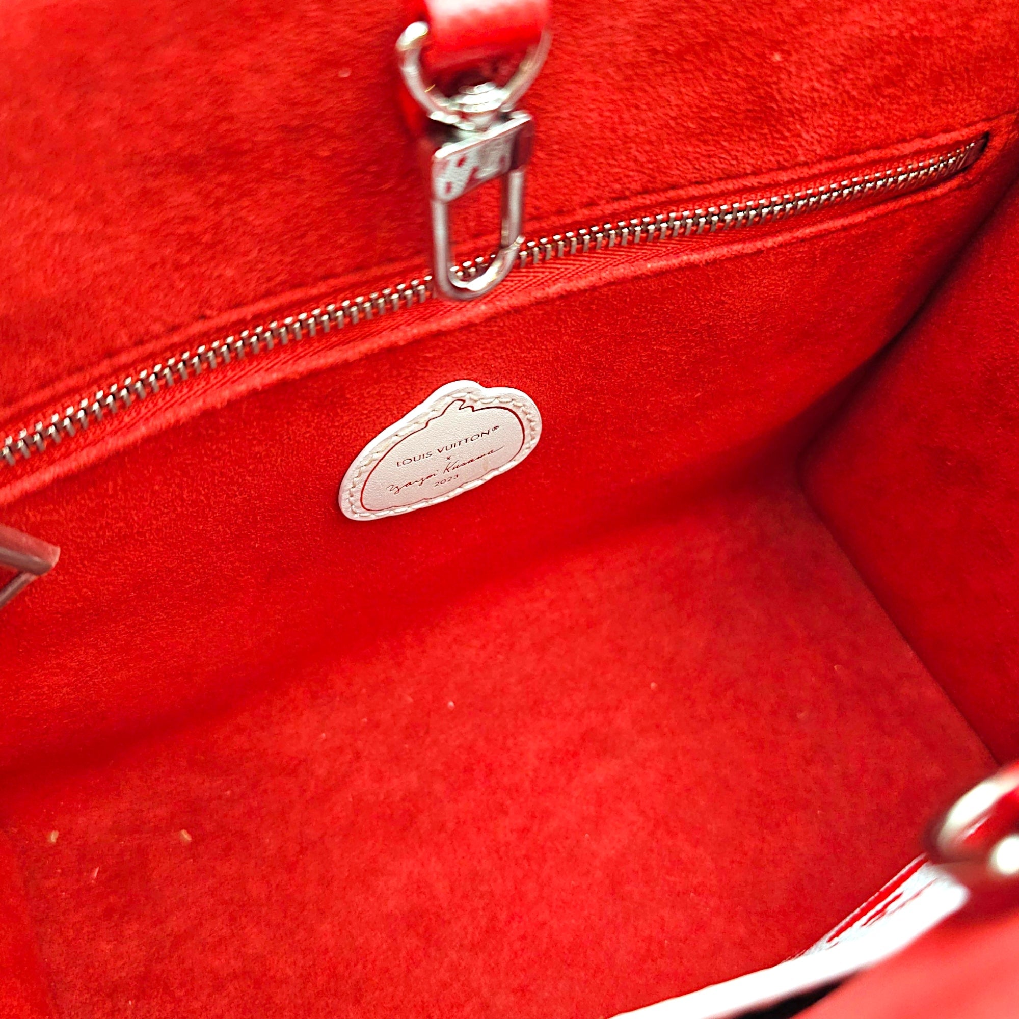 LV x YK OnTheGo  PM Red Shoulder Bag in Empreinte Leather Silver hardware CL2608-22756 6