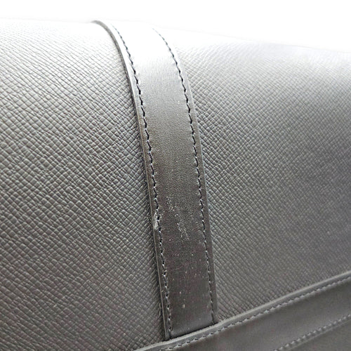 Rainbow x Keepall Bandouliere  50cm Black Duffle Bag in Taiga Leather Gunmetal hardware CL2608-22757 10