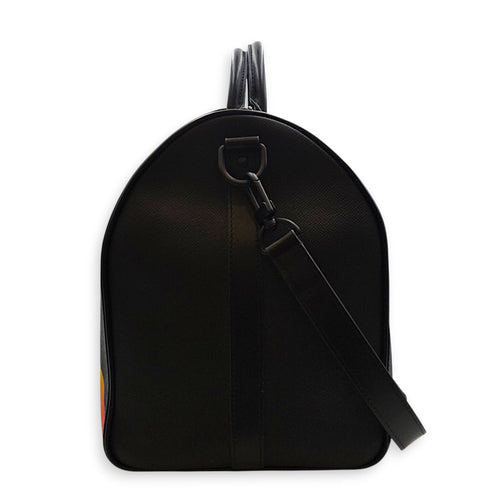 Rainbow x Keepall Bandouliere  50cm Black Duffle Bag in Taiga Leather Gunmetal hardware CL2608-22757 4