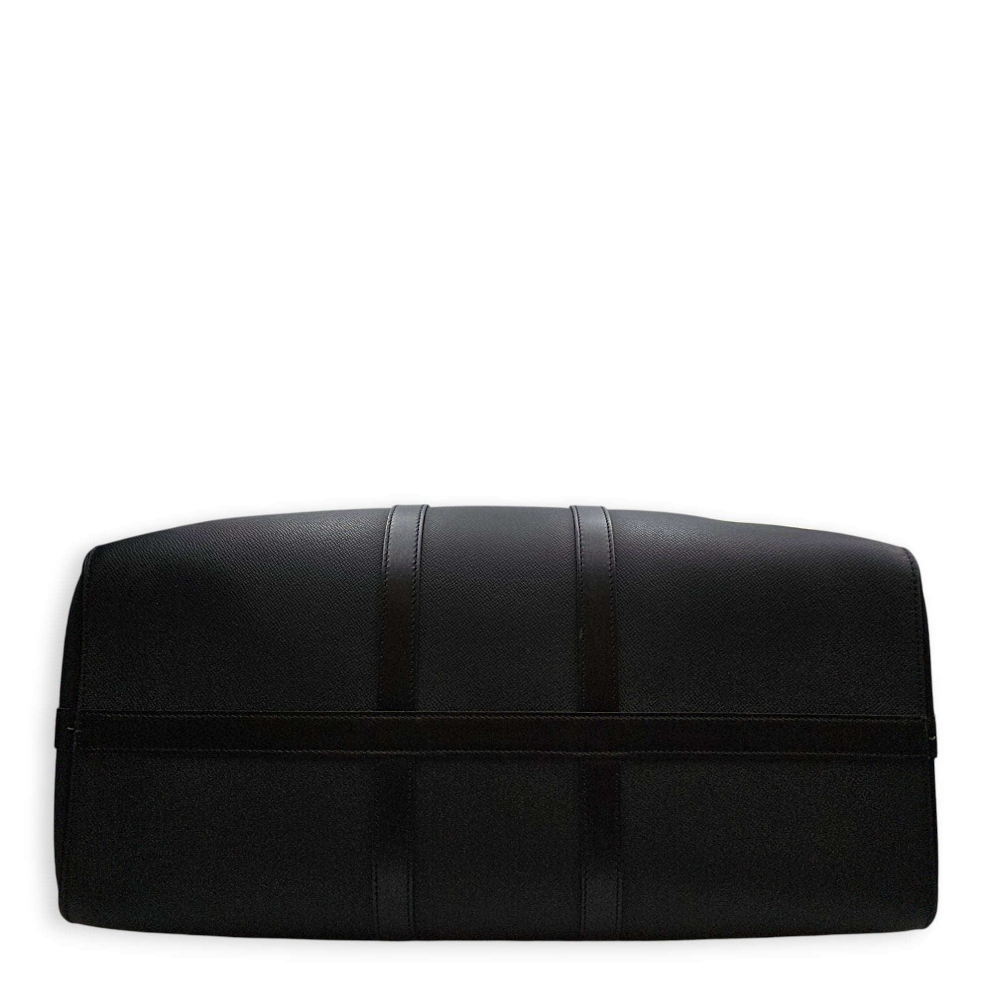 Rainbow x Keepall Bandouliere  50cm Black Duffle Bag in Taiga Leather Gunmetal hardware CL2608-22757 5
