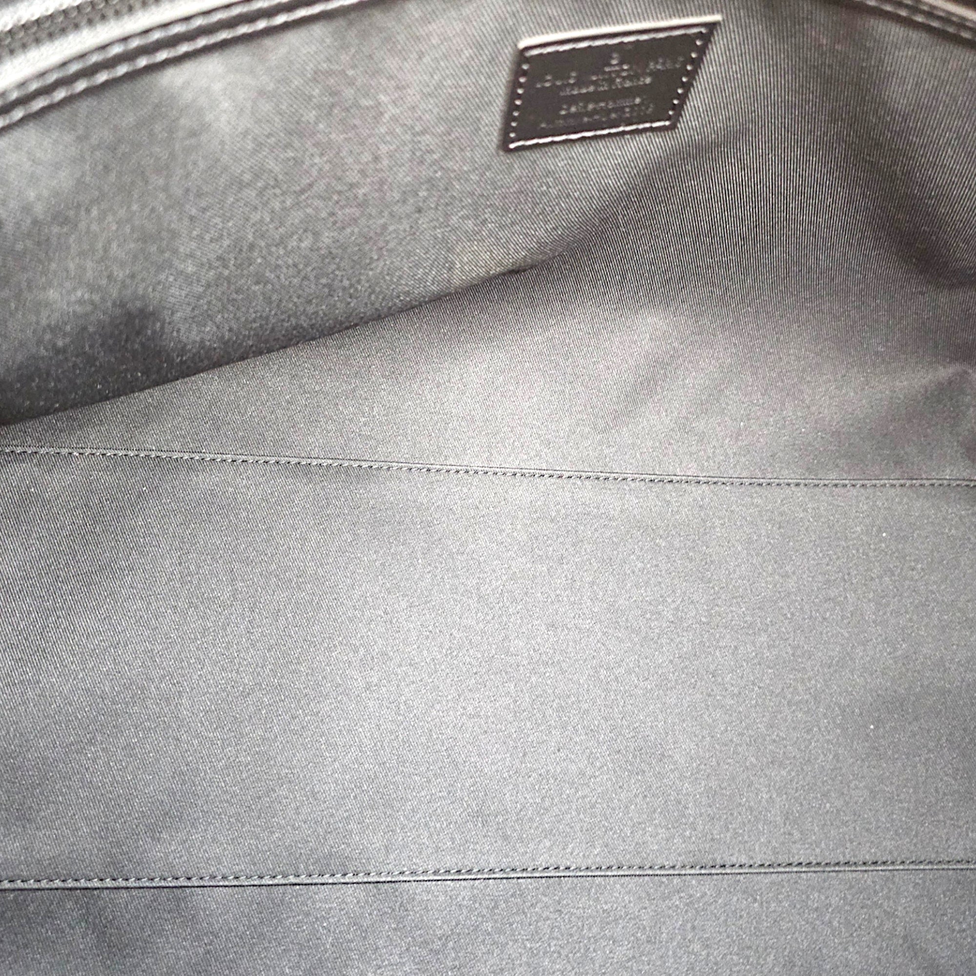 Rainbow x Keepall Bandouliere  50cm Black Duffle Bag in Taiga Leather Gunmetal hardware CL2608-22757 6