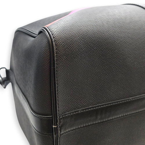 Rainbow x Keepall Bandouliere  50cm Black Duffle Bag in Taiga Leather Gunmetal hardware CL2608-22757 8