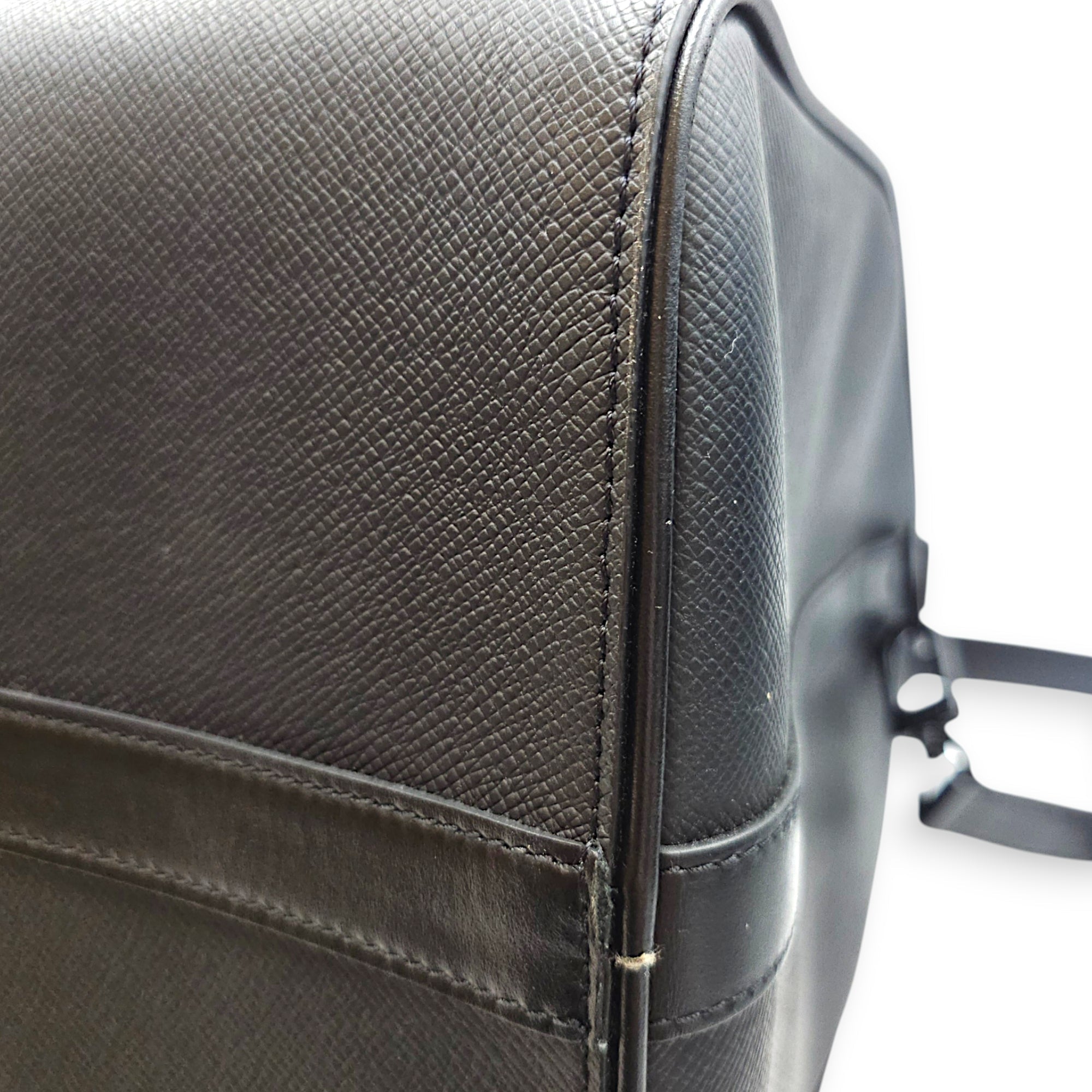 Rainbow x Keepall Bandouliere  50cm Black Duffle Bag in Taiga Leather Gunmetal hardware CL2608-22757 9