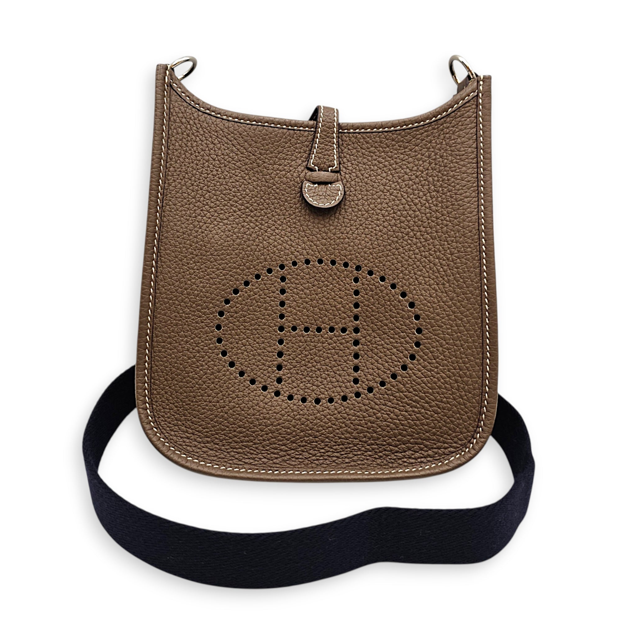 Evelyne Mini Etoupe in Clemence Palladium hardware CL2608-22760 10