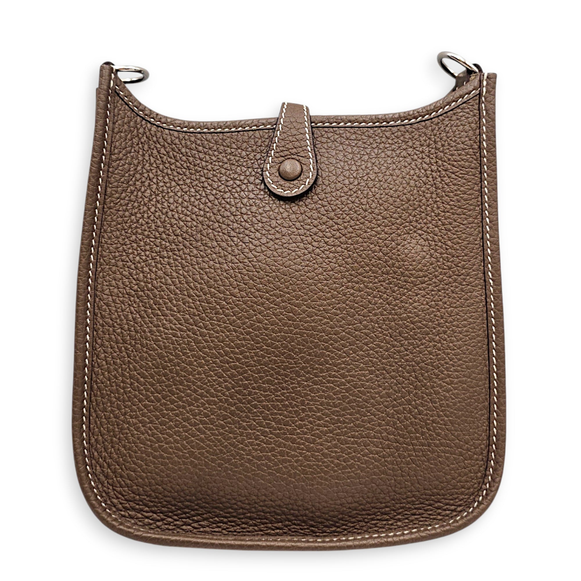 Evelyne Mini Etoupe in Clemence Palladium hardware CL2608-22760 2