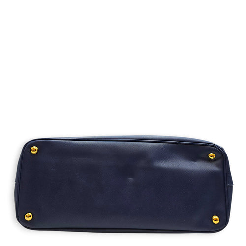 Galleria Double Zipper 35cm Blue Top Handle Bag in Saffiano Leather Gold hardware CL2608-22767 5