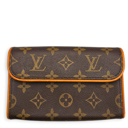 Monogram Pochette Florentine Brown Belt Bag in Coated Canvas Gold hardware CL2608-22768 1