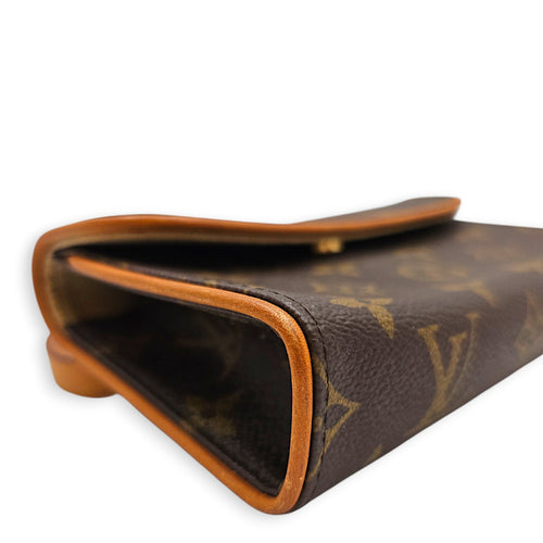 Monogram Pochette Florentine Brown Belt Bag in Coated Canvas Gold hardware CL2608-22768 10