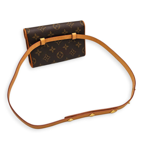 Monogram Pochette Florentine Brown Belt Bag in Coated Canvas Gold hardware CL2608-22768 13